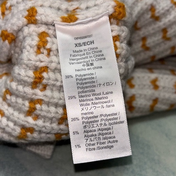 NWT Madewell Striped Barfield Sweater women’s size XS wool blend - Picture 5 of 8